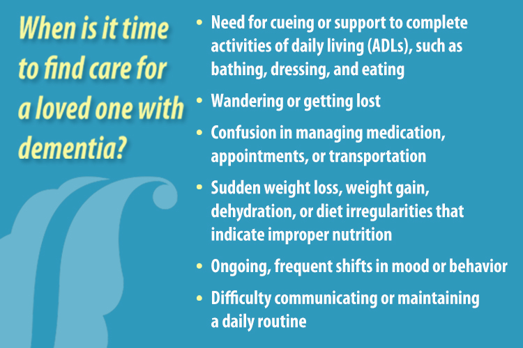 When is it time for dementia care