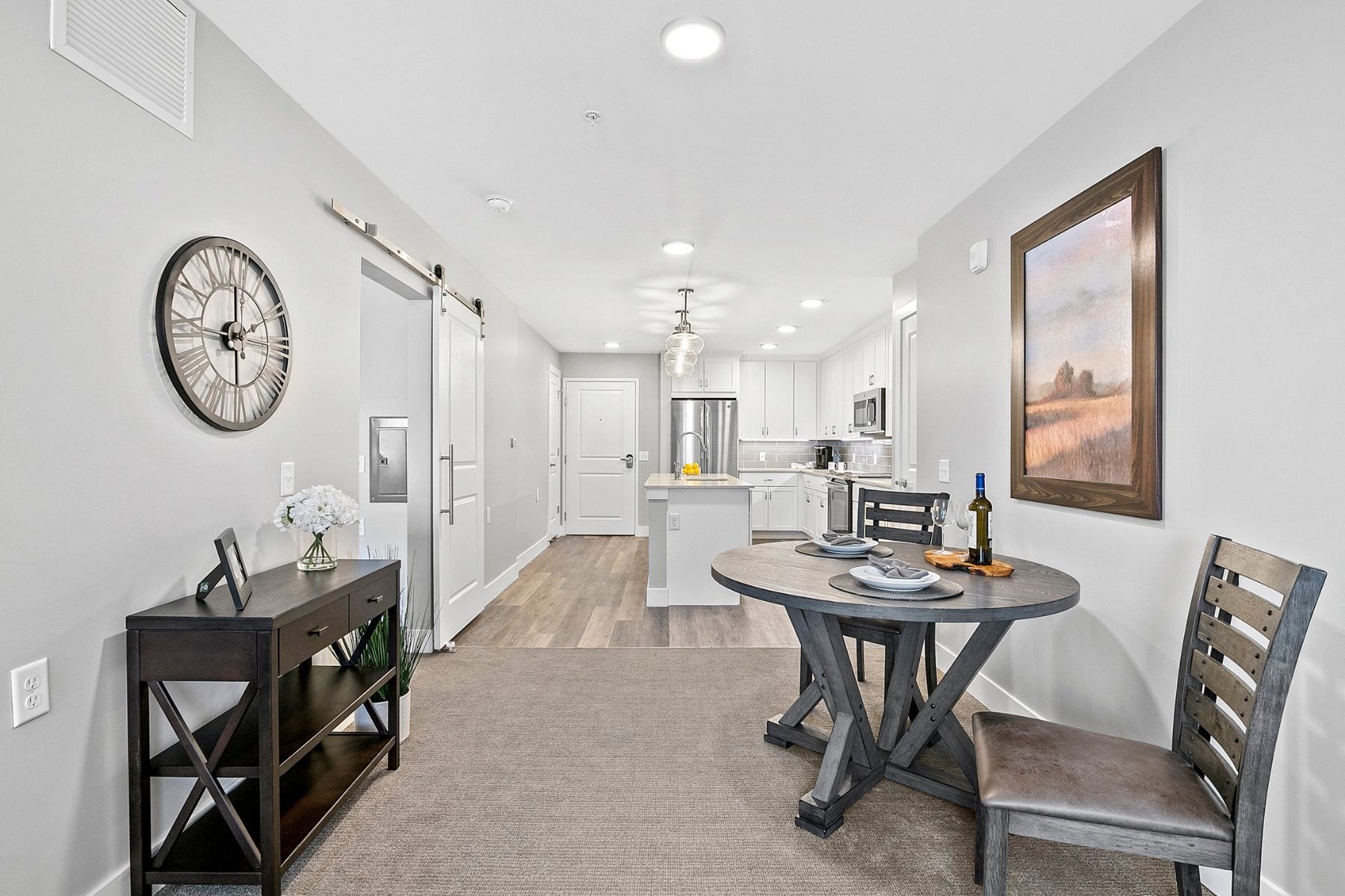 Someren Glen Senior Living Community in Centennial, CO - independent living apartment dining area 2 landscape